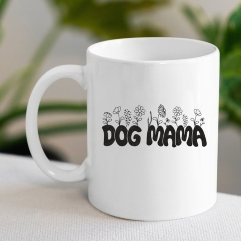 Dog Mama Floral Coffee Mug